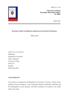 Resolving a public good dilemma using reward and sanction mechanisms