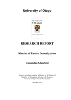 Kinetics of Passive Demethylation