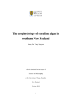 The ecophysiology of coralline algae in southern New Zealand