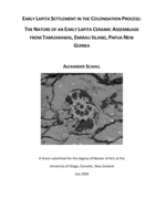 Early Lapita Settlement in the Colonisation Process: The nature of an Early Lapita ceramic assemblage from Tamuarawai, Emirau Island, Papua New Guinea