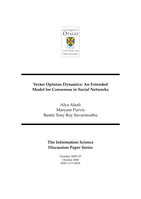 Vector opinion dynamics: An extended model for consensus in social networks