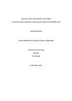 Travel Texts and Moving Cultures: A German-focused Comparative Analysis in the Context of the Mobilities Turn