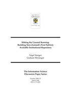 Hitting the ground running: building New Zealand’s first publicly available institutional repository