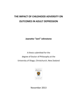 The Impact Of Childhood Adversity On Outcomes In Adult Depression