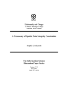 A taxonomy of spatial data integrity constraints
