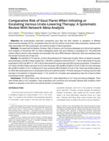 Comparative Risk of Gout Flares When Initiating or Escalating Various Urate-Lowering Therapy: A Systematic Review With Network Meta-Analysis