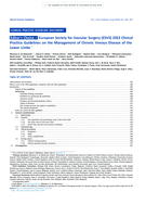 European Society for Vascular Surgery (ESVS) 2022 Clinical Practice Guidelines on the Management of Chronic Venous Disease of the Lower Limbs