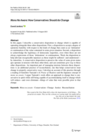 <em>Mono No Aware</em>: How Conservatives Should do Change