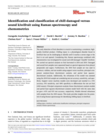 Identification and classification of chill-damaged versus sound kiwifruit using Raman spectroscopy and chemometrics
