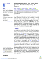 Meteorological drivers of melt at two nearby glaciers in the McMurdo Dry Valleys of Antarctica