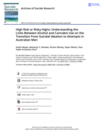 High Risk or Risky Highs: Understanding the Links Between Alcohol and Cannabis Use on the Transition From Suicidal Ideation to Attempts in Australian Men