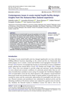 Contemporary issues in acute mental health facility design: insights from the Aotearoa-New Zealand experience