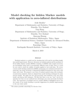Model Checking for Hidden Markov Models