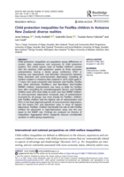 Child protection inequalities for Pasifika children in Aotearoa New Zealand: diverse realities