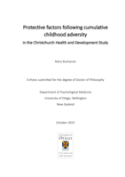 Protective factors following cumulative childhood adversity in the Christchurch Health and Development Study