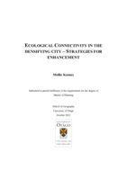 Ecological Connectivity in the Densifying City - Strategies for Enhancement