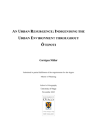 An urban resurgence: indigenising the urban environment throughout Ōtepoti