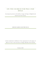 On the Search for Pigs and Dogs: Assessing the presence and mobility of pigs and dogs in Highland and South Coast New Guinea