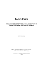 About-phase.  A multiscale electrophysiological description of lithium treatment and bipolar disorder