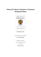 Natural products chemistry of Samoan medicinal plants