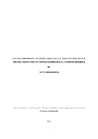 Nocebo Hypothesis Cognitive Behavioural Therapy (NH-CBT) for the treatment of functional neurological symptom disorder