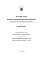 Building the resilience of undergraduate students in New Zealand: An interpretive phenomenological analysis approach