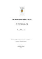 The business of dentistry in New Zealand