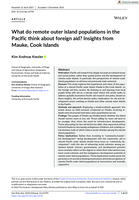 What do remote outer island populations in the Pacific think about foreign aid? Insights from Mauke, Cook Islands