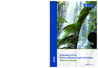 Evaluation of the Primary Mental Health Initiatives: Summary report 2008