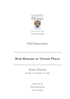 Real humans in virtual places