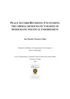 Peace accord revisions: Uncovering the liberal-democratic paradox of democratic political endorsement