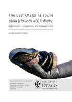 The East Otago Taiāpure pāua (Haliotis iris) fishery: Assessment, restoration, and management