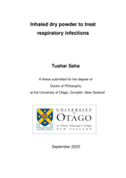 Inhaled dry powder to treat  respiratory infections