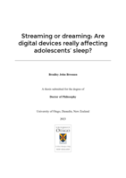 Streaming or dreaming: Are digital devices really affecting adolescents' sleep?