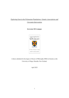 Exploring gout in the Polynesian populations: Genetic associations and curcumin intervention