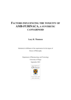 Factors influencing the toxicity of AMB-FUBINACA, a synthetic cannabinoid