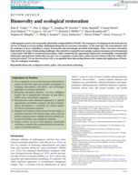 Bionovelty and ecological restoration