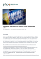 Smokefree Laws: Reducing tobacco outlets will decrease crime