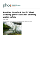 Another Havelock North? Govt undoing protections for drinking water safety