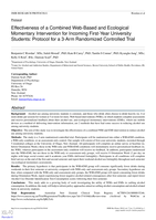 Effectiveness of a Combined Web-Based and Ecological Momentary Intervention for Incoming First-Year University Students: Protocol for a 3-Arm Randomized Controlled Trial