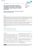The accuracy and promise of personal breathalysers for research: Steps toward a cost-effective reliable measure of alcohol intoxication?