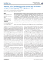 A spoon full of studies helps the comparison go down: a comparative analysis of Tulving's spoon test