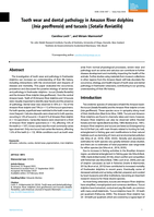 Tooth wear and dental pathology in Amazon River dolphins (Inia geoffrensis) and tucuxis (Sotalia fluviatilis)