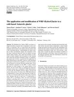 The application and modification of WRF-Hydro/Glacier to a cold-based Antarctic glacier