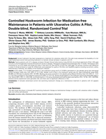 Controlled Hookworm Infection for Medication-free Maintenance in Patients with Ulcerative Colitis: A Pilot, Double-blind, Randomized Control Trial