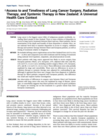 Access to and Timeliness of Lung Cancer Surgery, Radiation Therapy, and Systemic Therapy in New Zealand: A Universal Health Care Context