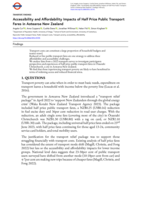 Accessibility and Affordability Impacts of Half Price Public Transport Fares in Aotearoa New Zealand