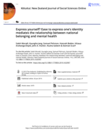 Express yourself? Ease to express one's identity mediates the relationship between national belonging and mental health