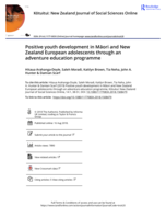 Positive youth development in Māori and New Zealand European adolescents through an adventure education programme