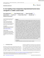 In vivo healing of low temperature deproteinized bovine bone xenograft in a rabbit cranial model